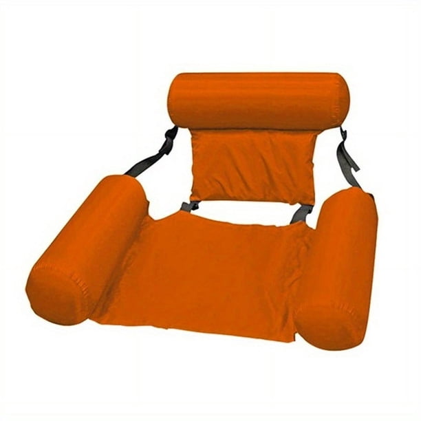 PVC Summer Inflatable Foldable Floating Row, Swimming Pool Water Hammock Air Mattresses Bed, Beach Water Sports Lounger Chair, Floating Pool Toy For Beach, Party, Vacation, Pool Party