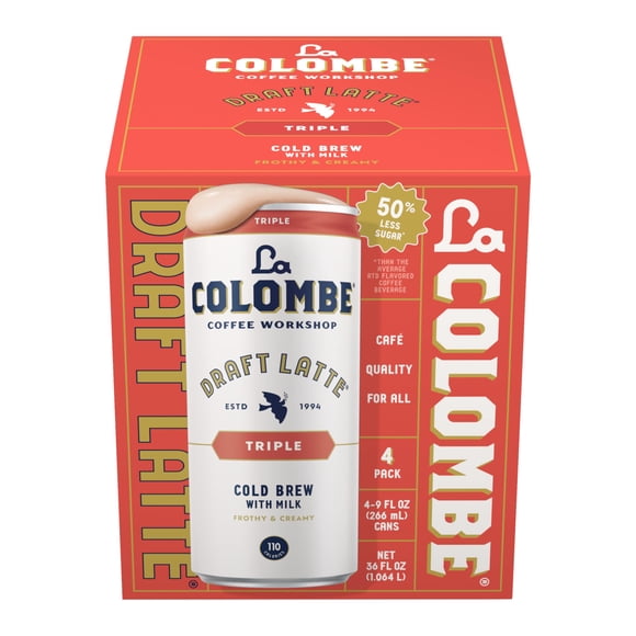 Café La Colombe Latte Draft Triple, 265 ml, paquete de 4