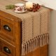 thumbnail image 1 of FEXIA Boho Table Runner Fall Burlap Brown Coffee Table Decor, 1 of 3