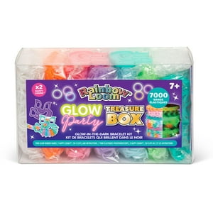Kit De Joyas Rainbow Loom Treasure Box Que Brilla En La Oscuridad 7+