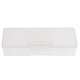 thumbnail image 2 of Caja de almacenamiento de plástico transparente con tapa contenedor de recogida 19.5x7.8x4cm, 2 of 3