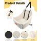 thumbnail image 4 of Asiento de coche Wooaidagg para perro de tamaño mediano, color beige, 4 of 5