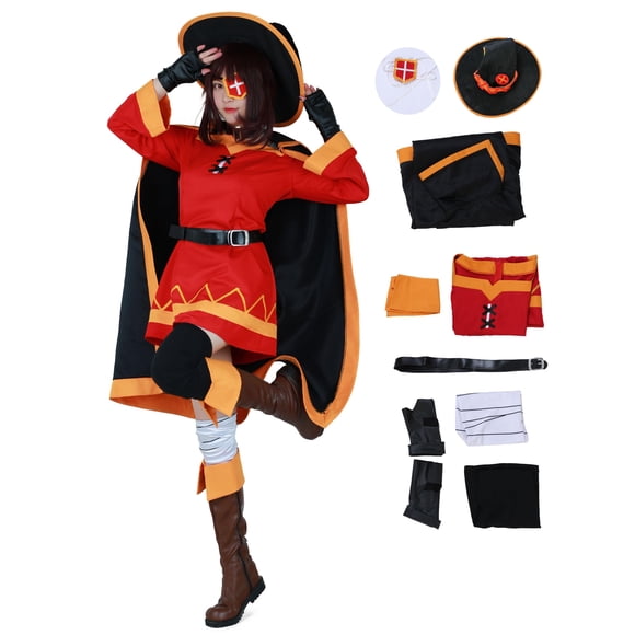 Disfraz de cosplay Miccostumes Megumin Cloak para mujer