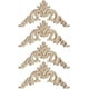 thumbnail image 1 of Moldura decorativa de madera, 4 piezas, madera tallada, esquinas decorativas, artesanías, calcomanía tallada en madera para decoración de muebles de cocina, 12 x 12 cm, 1 of 5