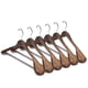 thumbnail image 1 of Perchas de madera para trajes Nature Smile Luxury, paquete de 6, color retro, 1 of 7