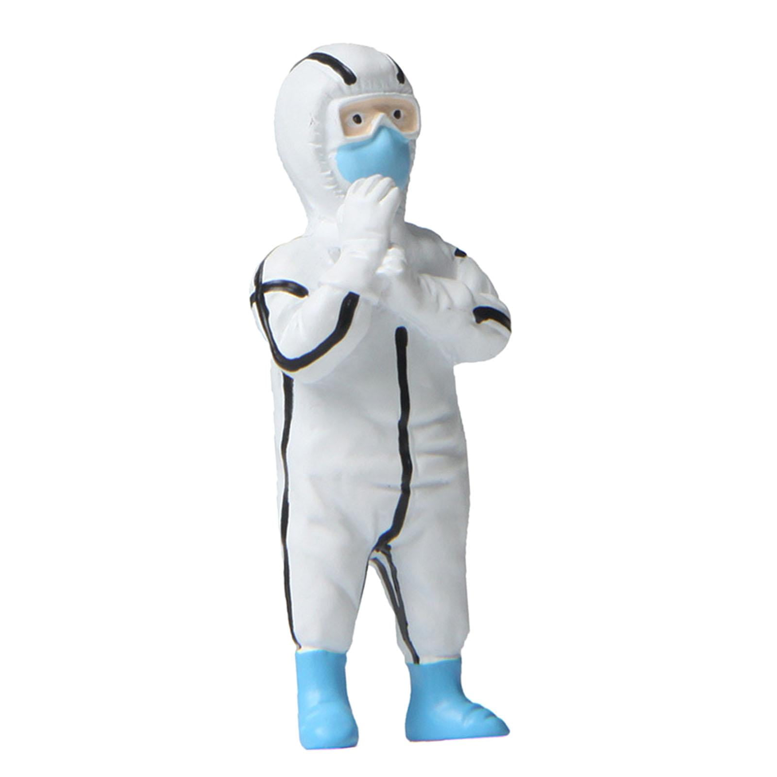 Magideal - De Personas En Miniatura De Resina, Muñeca De Juguete Para Niños Pintada Para Callejera, Kits De Construcción Diy, Ornamento De Carrete Médico Occidental B