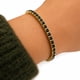 thumbnail image 2 of Pulsera Tennis Noir Élégance con Baño de Oro 18K., 2 of 4