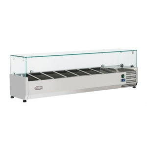 Prochef - Vitrina Refrigerada Sobremesa 150 Cm. Acero Inox