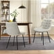 thumbnail image 3 of Silla Para Comedor Tapizado Felpa Con Diseño Cuadro Base Negra - Beige, 3 of 3
