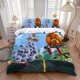 thumbnail image 1 of 3pcs Cartoon Cute G-GrizzyS Les Fun L-Lemmings Hot Printed Pattern Bedding Set, 1 of 1