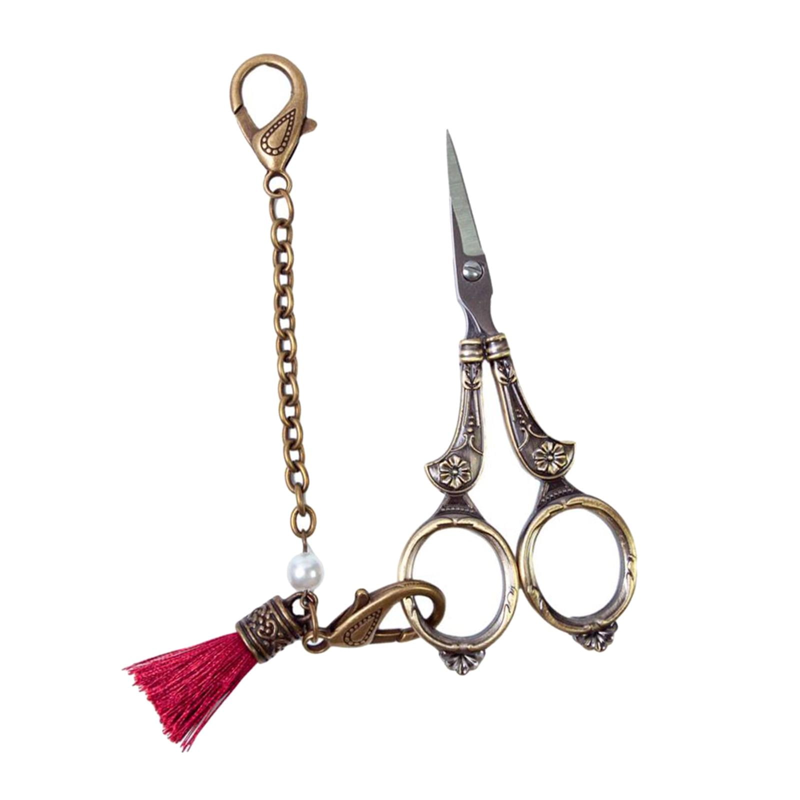 Bothyi - Tijeras De Bordado Antiguas Con Cordón Tijeras De Corte De Costura Multifunción A