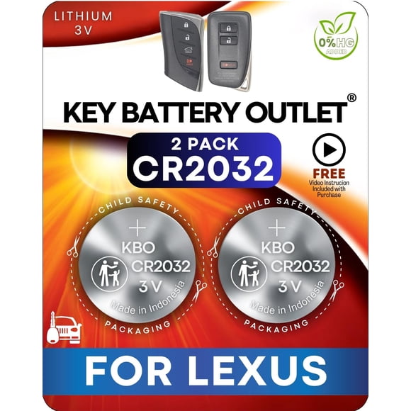 Batería CR2032 para llavero inteligente (2 unidades) - Key Battery Outlet