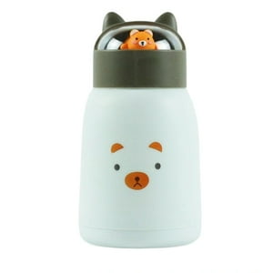 Estilodomus - Botella Infantil Kawaii 360Ml Mantiene Temperatura Líquido - Oso