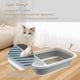 thumbnail image 5 of Caja de arena plegable para gatos, impermeable, de viaje, con entrada baja y pedal antisalpicaduras para gatos de todos los tamaños., 5 of 6