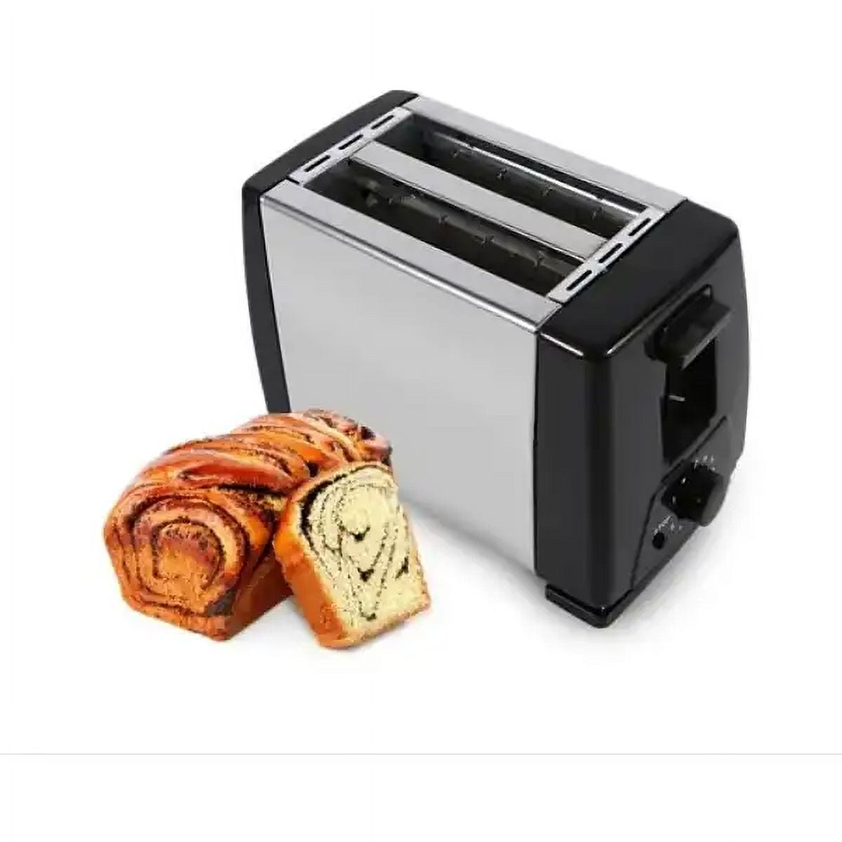 Leonimport - Tostador De Pan Eléctrico De Acero Inoxidable Dos Rebanadas