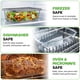 thumbnail image 5 of Molde para pan NutriChef de 7,6 tazas, apilable, juego de 6 piezas, transparente, 5 of 7