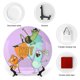 thumbnail image 3 of Kiff Plato decorativo de porcelana fina (bone china), plato decorativo de cerámica para hogar, oficina, soporte de pared, platos decorativos para dormitorio - 6 pulgadas (15 cm), 3 of 6
