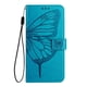 thumbnail image 2 of Funda cartera mariposa para Motorola Moto G56 con soporte y ranuras para tarjetas Azul, 2 of 5