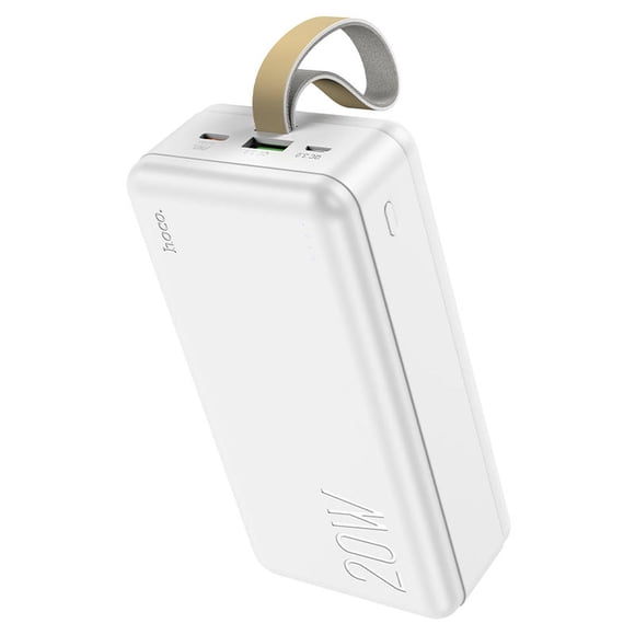 Bateria Externa Power Bank 30000 Mah Pd 20w Hoco J87b blanco