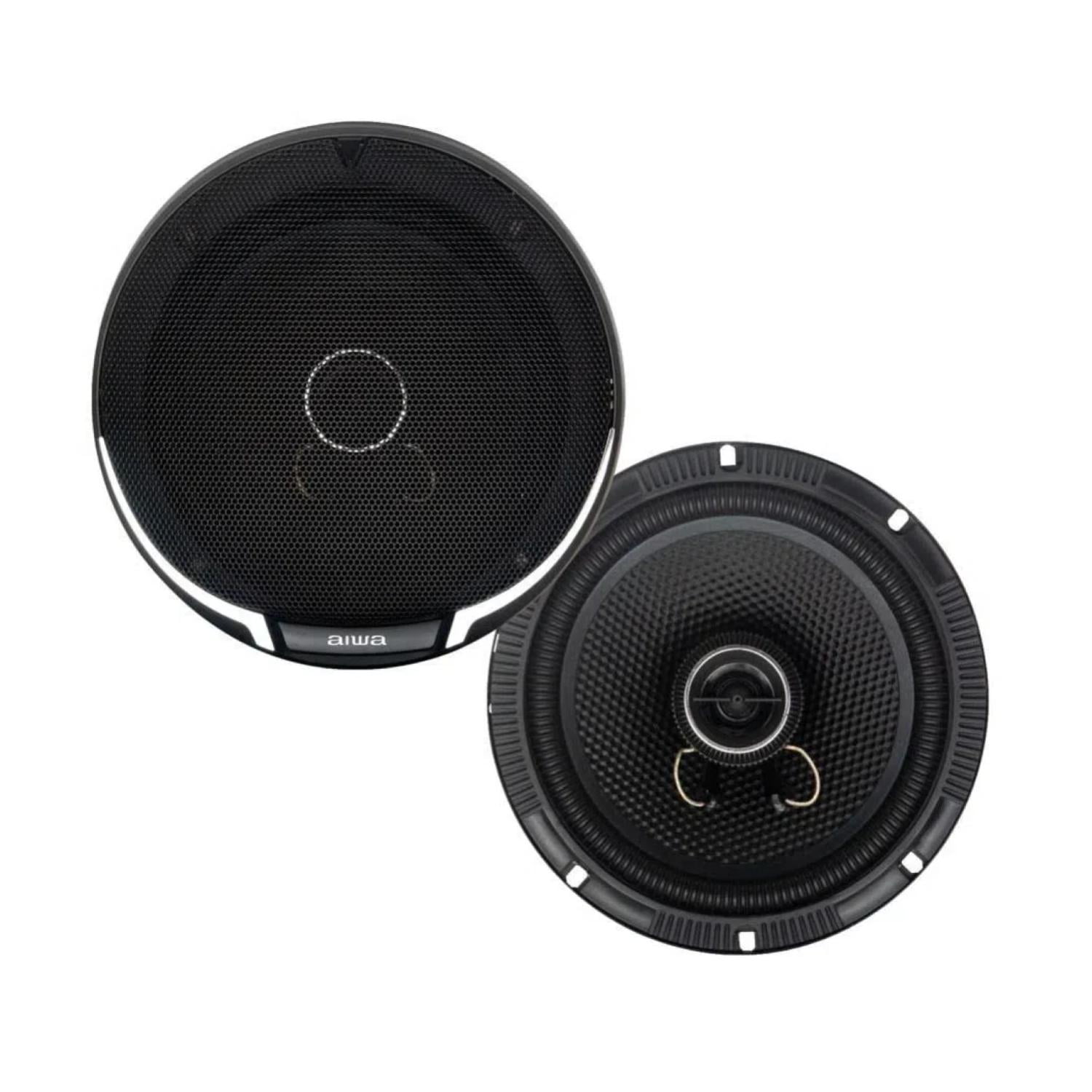 Aiwa - Pack 2 Parlantes 16cm Para Automovil Negro Taw-1633