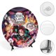 thumbnail image 4 of Demon Slayer Plato decorativo de porcelana fina (bone china), plato decorativo de cerámica para hogar, oficina, soporte de pared, platos decorativos para dormitorio - 6 pulgadas (15 cm), 4 of 6