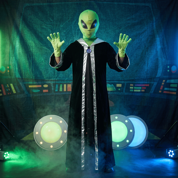 Disfraz Alien Marciano Místico Stardy Infantil Para Niños Verde Cosplay Extraterrestres Espacial Ideal Para Fiesta, Halloween