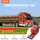 thumbnail image 2 of Correas para camiones VEVOR de 4 x 9 m, resistentes, con ganchos planos, 8165 kg, paquete de 10, 2 of 9