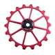 thumbnail image 4 of Bicicleta Desviador Trasero Polea MTB Rodamiento De Cerámica Rueda Jockey Rojo, 4 of 5