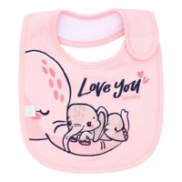 Bambino Babero De Algodon Impermeable Fucsia