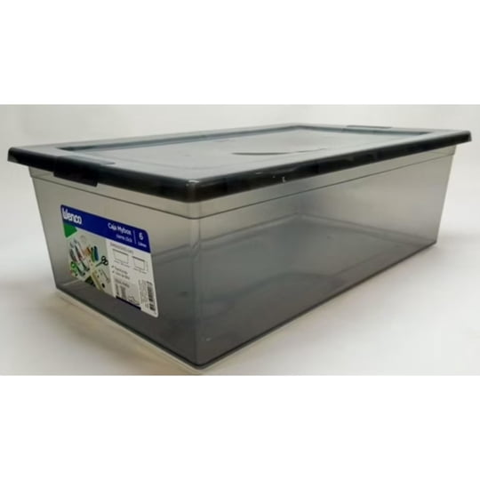 Caja Organizadora 6l Myboxtraf Plástico Gris Wenco