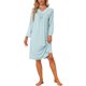 thumbnail image 2 of INSPIRE CHIC Camisones de Mujer Cómodos Vestido de Dormir de Encaje Mangas Largas Bata de Noche Pijama Largo 2026 Ropa de Casa M Azul Bebé, 2 of 6