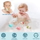 thumbnail image 2 of Juguetes de baño para bebés, paquete de 4 divertidos juguetes de baño para bebés, tortugas nadadoras y delfines, juguetes sensoriales para bebés, niños y niñas de 6 meses en adelante., 2 of 6