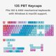 thumbnail image 2 of Keycaps Glorious GPBT Daydream Gradient, 2 of 7