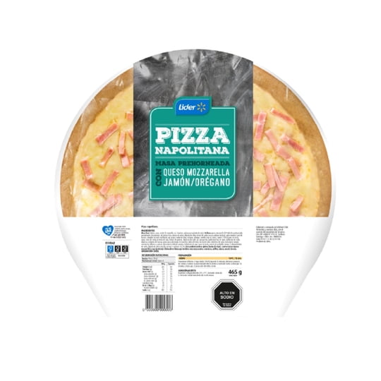 Pizza Napolitana Masa Tradicional 1 Un 465 g Lider