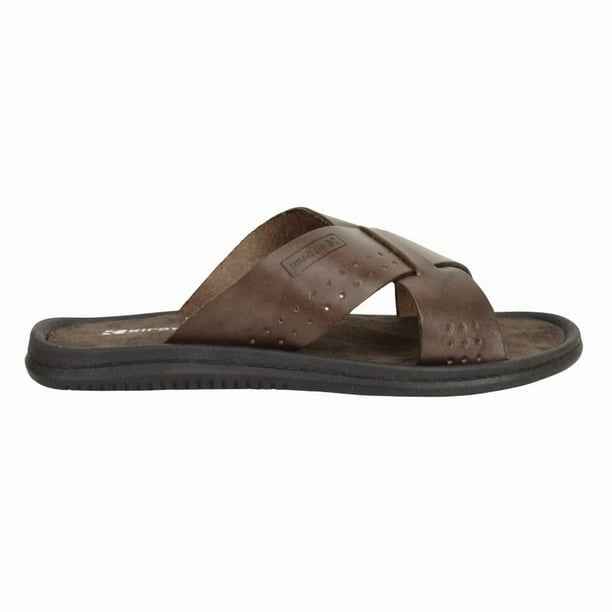Sandalia Kildare Tiras Cruzadas Cuero Café