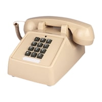 Bothyi - Teléfono Con Cable Práctico Teléfono Con Cable De Diseño Retro Para Oficina, Dormitorio, Cafetería, Color Beige