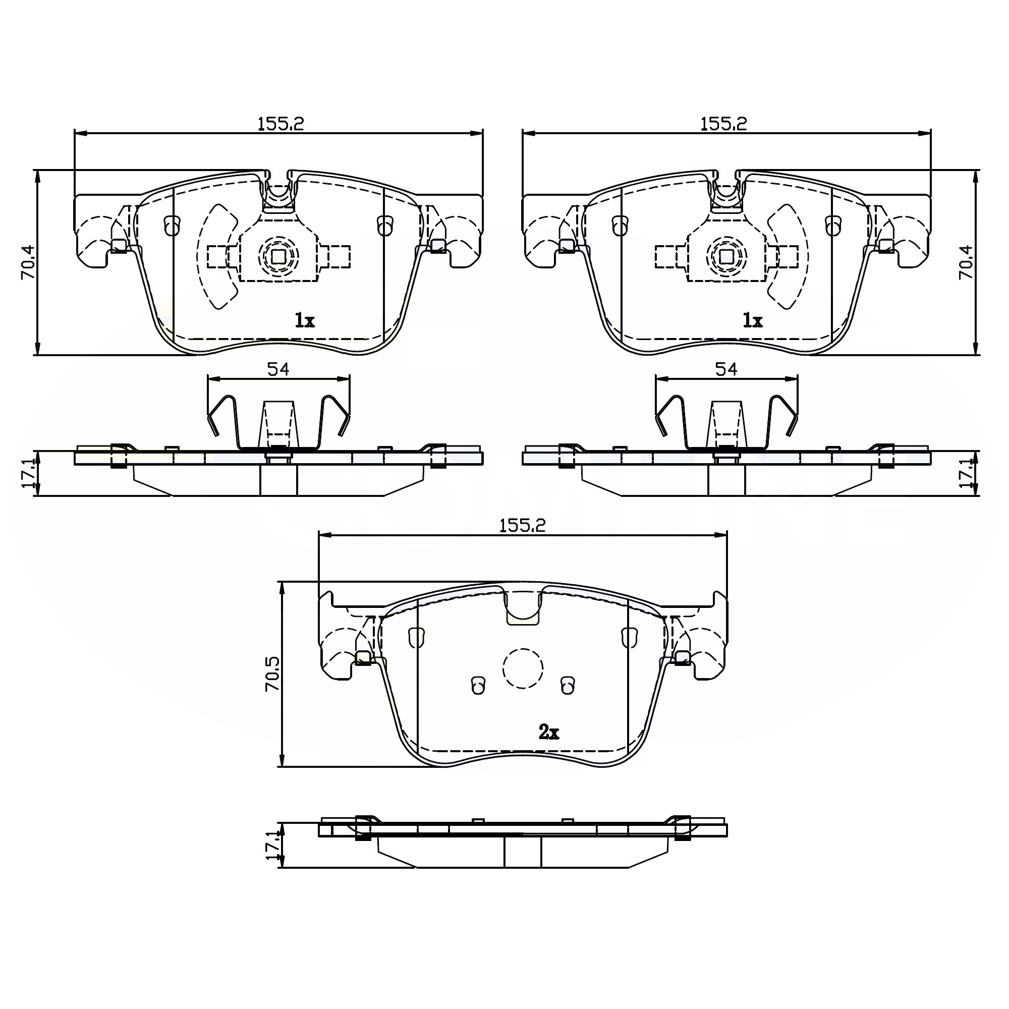 Pkw - Pastillas Freno Para Auto 803.60470