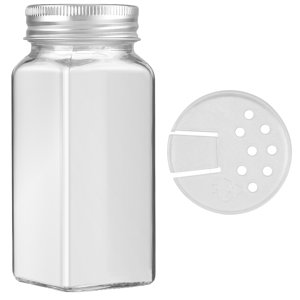 Vhermosa - Frascos De Vidrio Para Especias Con Tapa, Frascos De Vidrio De 113 G, Botellas Para Condimentos Para Especiero, Gabinete Y Cajón.