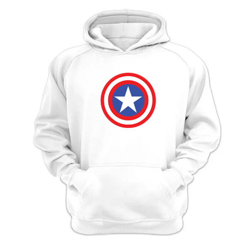 Genérico - Polerón Canguro Capitán De Las Américas Blanco Talla Xs Unisex