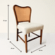 thumbnail image 4 of Pack de 2 Sillas Boho Chic con Respaldo Trenzado y Asiento Suave, 4 of 7