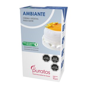 Puratos - Crema Vegetal Ambiante 12 Unidades 1 Litro