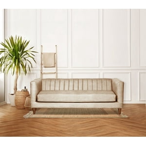 Latam Home - Sofá Sorrento 3C Cuero Kentucky Beige