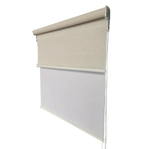 Dib - Cortina Roller Doble B.Out+Tela Lino 150X170