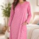 thumbnail image 1 of Pack 2 Camisas De Dormir Mujer Franela Manga Larga, 1 of 2