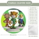 thumbnail image 2 of Maple-theme Fitted Round Tablecloths Elastic Edged Table Covers Waterproof Table Cloth for Kitchen Holiday Party Tables Decor 120cm, 2 of 6