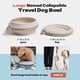 thumbnail image 3 of Cuenco Plegable para Perro Cleverpup Nomad Grande 1,2 L Arena (Silicona), 3 of 8
