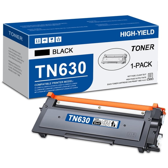 Cartucho de tóner HIGCOR TN-630 TN630 negro, paquete de 1