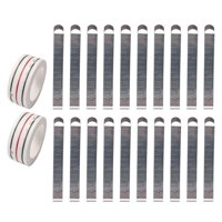 Magideal - 20 Piezas Localizador De Medida De Clip De Dobladillo Herramientas De Medición De Precisión De 3 Pulgadas Clip De Costura De Cinta De Costura Para Cos