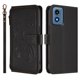 thumbnail image 2 of Funda Cartera Mariposa para [Motorola Moto G Play 2024 4G] con Soporte y Cremallera Negro, 2 of 6