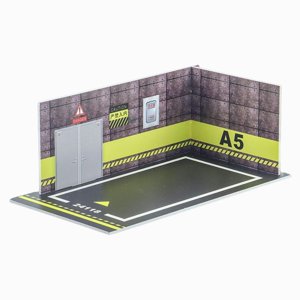 Bothyi - Modelo De Coche Diorama Paisaje De Estacionamiento 1/24 Diy Para Modelo De Coche Amantes Del Modelo De Coche G